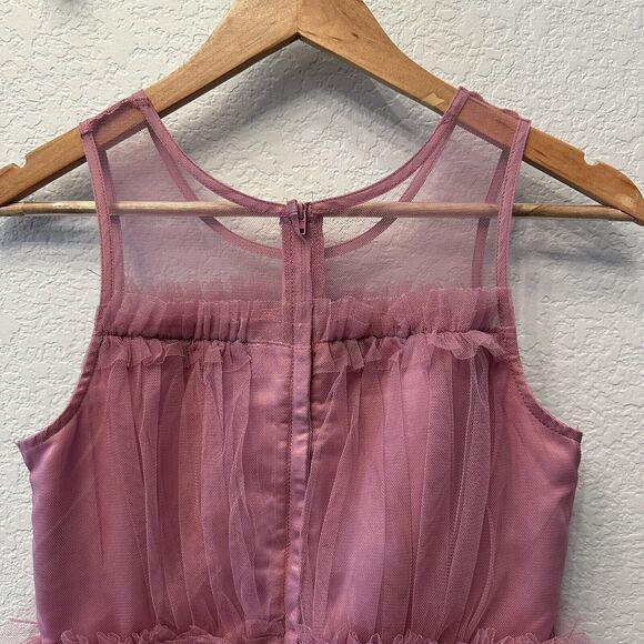 Nanette Lepore Girls Dress Gown 16 Old Rose Formal Fairy Wedding Dance Party - Picture 3 of 11